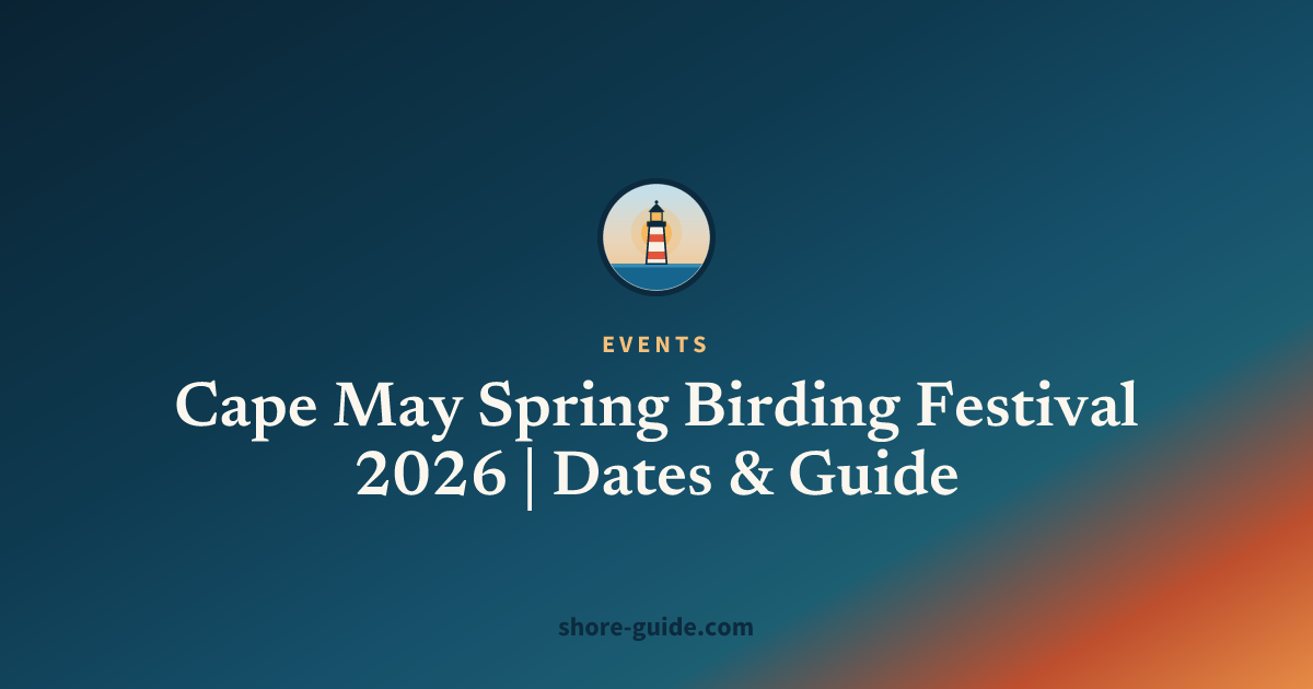 Cape May Spring Birding Festival 2026 | Dates & Guide