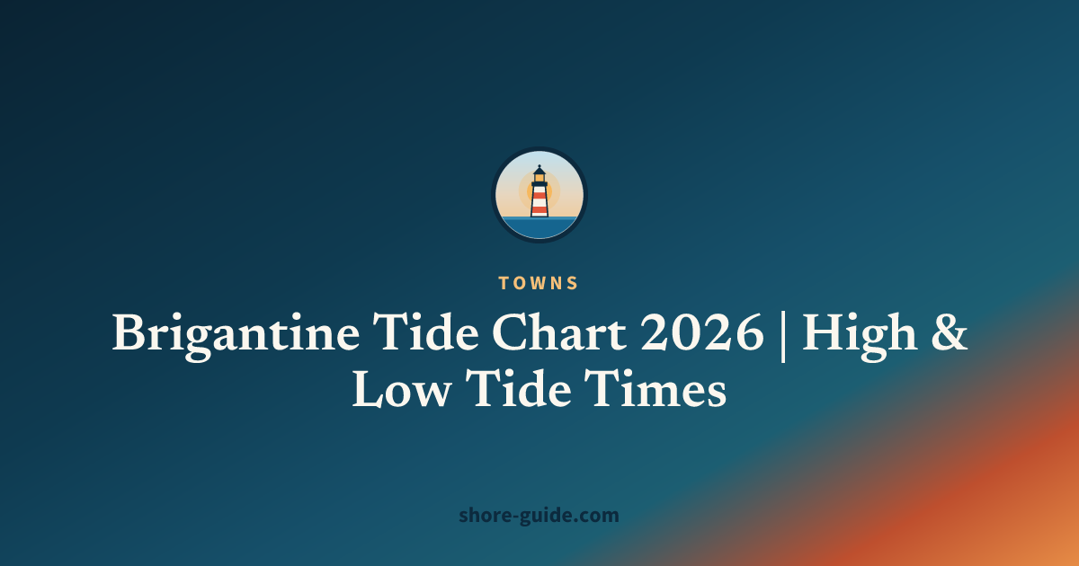 Brigantine Tide Chart 2026 | High & Low Tide Times