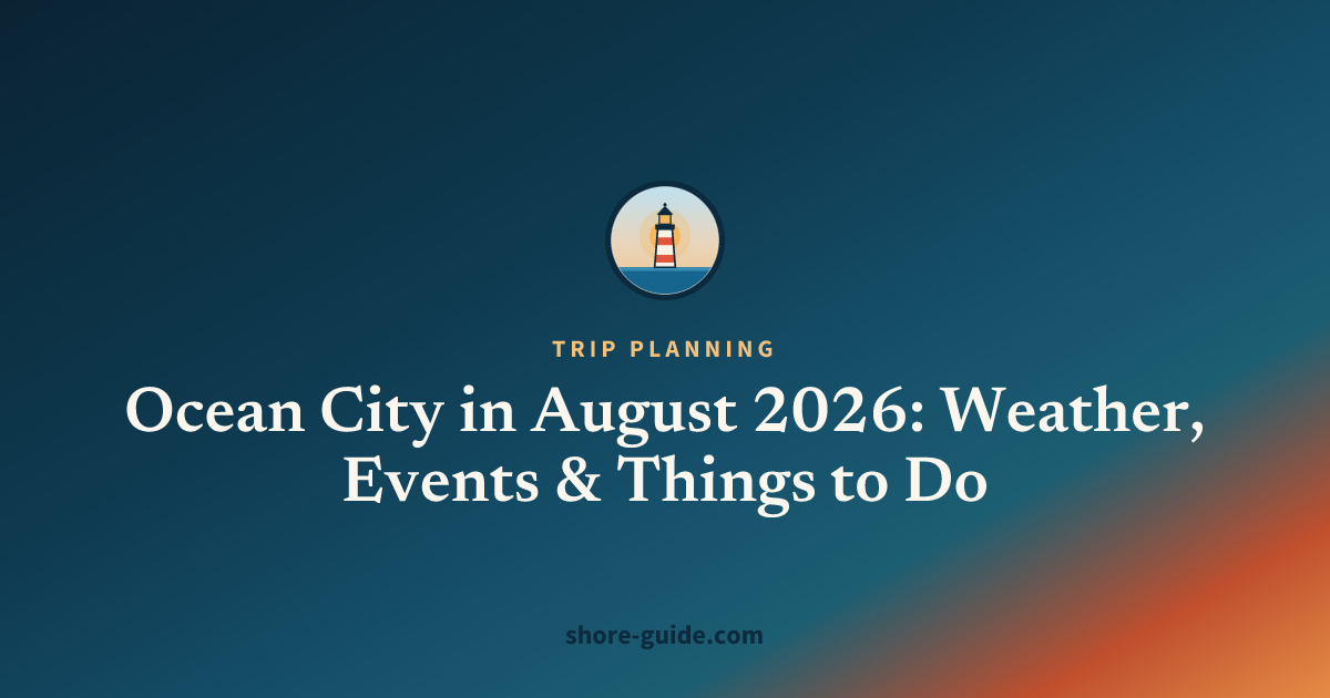 Ocean City in August 2026: Weather, Events & Things to Do